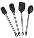 4 Piece Silicone Cooking Utensils-Serving Spoon & Turner Flipper Spatula