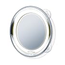 ELLE by Beurer FCE 79 Beleuchteter Kosmetikspiegel, Weiß-Silber