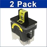 Compatible Ink Cartridge for Brother LC41BK Combo 2-Pack: 2 Black Ink Cartridges - Intellifax 1840, 2440, MFC-3240, 210, 420, 5440, 5840, 620