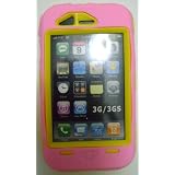 Iphone 3G & 3GS Defender Style Case (Pink/Yellow) Only By SportyGigabite