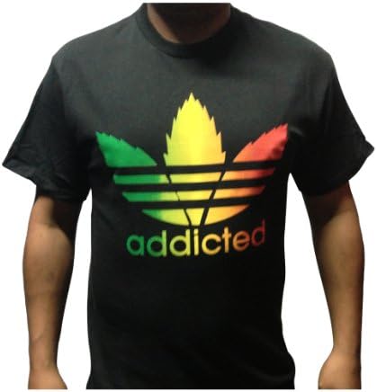 ADDICTED 420 T-shirt / BLACK / MEDIUM / FAST Shipping