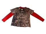 American Apparel 2 Pack for Baby - Long Sleeve Lap Tee in Red (size 12-18 months) and Buddah Burnout T-shirt - Ships in 24 Hours!
