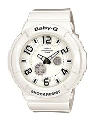 Baby-G Neon Illuminator White Dial Womens watch #BGA132-7B