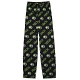 XBOX Lounge Pants black / neon green pajama bottoms