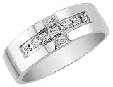 Ladies' Diamond 1/10 (ctw) Wedding Band in White Gold
