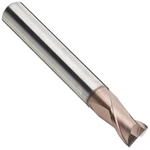 YG-1 G8A36 Micrograin Carbide Stub Cut Length Corner Rounding End Mill, High Performance, For Steel Alloys Up To HRc70, TiAlN Coated, Single Cut, 2 Flutes, Center Cutting