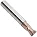 YG-1 G8A36 Carbide Corner Rounding End Mills, Metric, Stub Length, TiAlN Finish, 30 Degree Helix, For Use With Steel/Steel Alloys