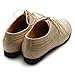Ollio Women's Shoe Lace Up Low Heels Wingtip Dress Oxford