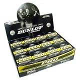Dunlop Pro Double Yellow Dot Squash Ball (dozen)