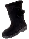 LAMO SHEEPSKIN Womens Knit Sweater Warm Winter Boots Shoes Black