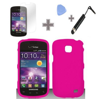 Rubberized Solid Rose Pink Color Snap on Hard Case Skin Cover Faceplate for Samsung Illusion Galaxy Proclaim i110 Verizon Straight Talk Rubberized Solid Rose Pink Color Snap on Hard Case Skin Cover Faceplate for Samsung Illusion Galaxy Proclaim i110 Verizon Straight Talk