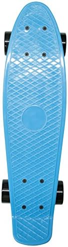 Waveline Skate 22 Inch High Quality Complete Skateboard (Lt Blue/ Black)