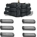 6+1 Paintball Harness 3 Skull Ammo Pack & 140rd Pods