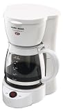 Black & Decker  DCM500 SmartBrew 5-Cup Coffeemaker, White