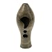EXP Handmade Terracotta Hurricane Lantern Vase With Sleek Charcoal Sheen