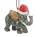 ELEPHANT Baby w/SANTA HAT Christmas Ornament Figurine MINIATURE Porcelain NORTHERN ROSE New R304