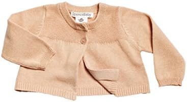 Spence Baby Girls' Peach Organic Knit Cardigan (12-18 months)
