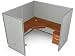 Kitchen & Housewares : Rize 1x1 Vinyl Workstation (Beige / Cherry)