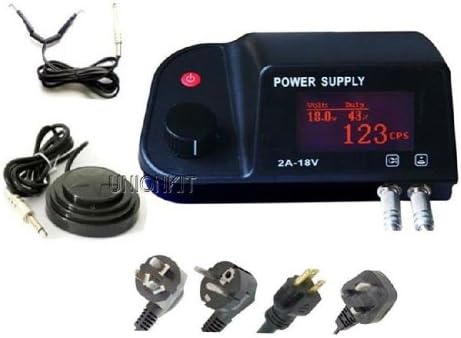 new Unionkit® high quality UP21 LCD Tattoo machine power supply generator complete set From UNIONKIT