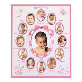 Hama Portraitrahmen "Baby-Galerie", Rosa
