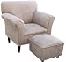 Angel Song Heaven Sent Mocha Faux Suede Modern Boy's Chair