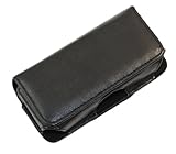 iTALKonline BLACK Padded Side Pouch Carry Case Cover Protector with Belt Lo ....