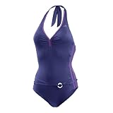 adidas Badeanzug, navy/lila, 42
