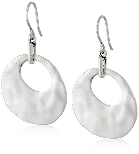Kenneth Cole New York Silver-Tone Organic Shaped Drop Earrings