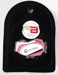 Pink TaylorMade Tour Burner Golf Ball Marker & Hat Clip