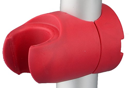 NOVA Medical Products Hand Held Shower Holder Attachment for Bath Seat, Transfer Bench, Bath Stool, Shower Commode, Universal Fit, red