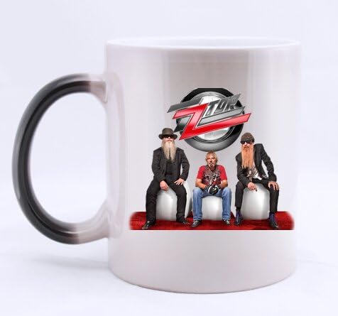Custom Morphing Mug Coffee Mug with Unique Design Zz Top Rock Band Background