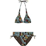 ROXY Kalana Sparkle Girls Swimsuit Set - Brown