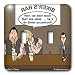 Londons Times Funny Society Cartoons - Enron Accountant at Biker Bar - Light Switch Covers - double toggle switch