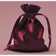 Sale 4 x 6 Inch Satin Fabric Gift Pouch in Wine