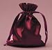 4 x 6 Inch Satin Fabric Gift Pouch in Wine