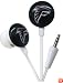 iHip NFF10200ATL NFL Atlanta Falcons Mini Ear Buds, Red/Black