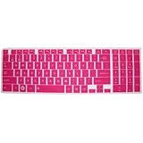 Semi-Hot Pink Ultra Thin Silicone Keyboard Cover Protector Skin for Toshiba Satellite C50-A, C50D-A, C50T-A, C55-A, C55D-A, C55T-A, C55Dt-A, C70-A, C70D-A, C75-A, C75D-A, C875, C875D seires (Notes:Compare your laptop to IDENTIFY image on this listing for correct model)