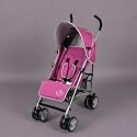 Comfortable pushchair - buggy, pink
