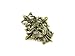 Lion Coat of Arms Brass Plated Pendant with Ball Chain Necklace