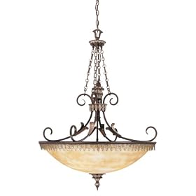 Eurofase 16530-010 Charington 4-Light Pendant, Bronze Silver by Eurofase