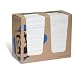 New Pig WIP332 Cellulose/Polyester Blend Heavy-Duty Maintenance Wiper in Dispenser Box, 13-1/4" Length x 12" Width, White (Box of 400)