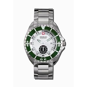 Swiss Military Hanowa Mens Sealander 316L Stainless Steel Silver Dial Watch #06-5095-04-001-06 by Swiss Military Hanowa