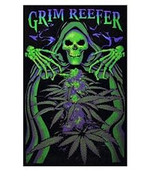 Grim Reefer Blacklight Poster