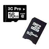 3C PRO 16GB 16G Class 10 C10 microSD microSDHC SDHC Extreme Speed Memory Ca ....