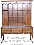 Cabriolet Leg Hutch with 3 drawers