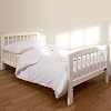 Tippitoes WHITE Wooden Junior Bed + Deluxe SPRING Mattress