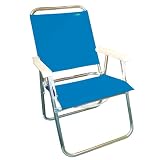 Aluminum Lawn Chair / Beach Chair - Light Blue