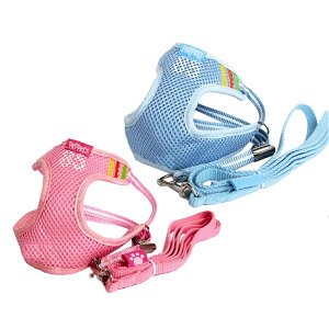 Sports Style Mesh Dog Vest Harness & Leash Set - Large (18