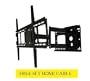 PREMIUM Universal Articulating Wall Mount compatible for SAMSUNG 32~52" **FREE 6' HDMI CABLE**