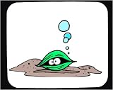 Decorated Mouse Pad with eyes, clam, sea, floor